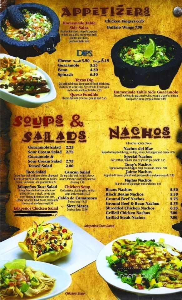 Los Jalapenos - Hilton Head Island, SC menu_pic