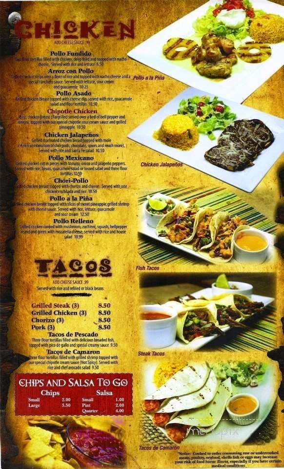 Los Jalapenos - Hilton Head Island, SC menu_pic