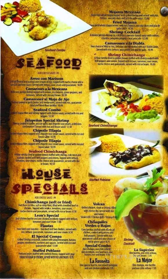 Los Jalapenos - Hilton Head Island, SC menu_pic