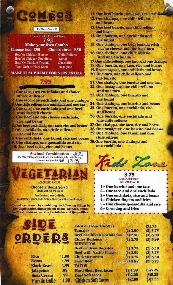 Los Jalapenos - Hilton Head Island, SC menu_pic