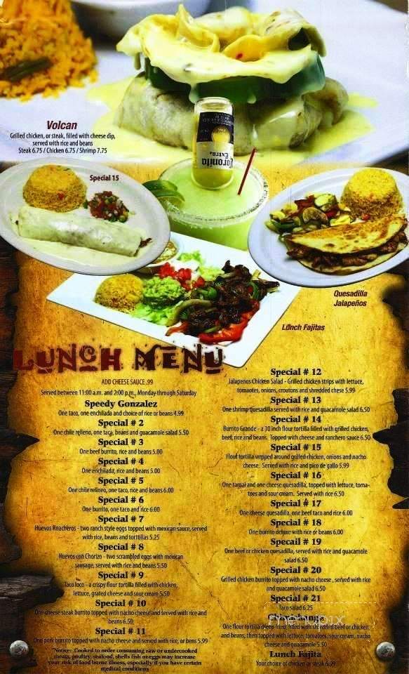 Los Jalapenos - Hilton Head Island, SC menu_pic