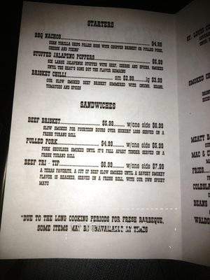 Wild West BBQ - Plainfield, IL menu_pic