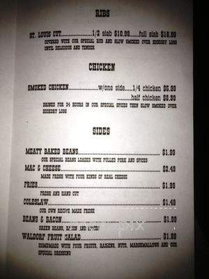 Wild West BBQ - Plainfield, IL menu_pic