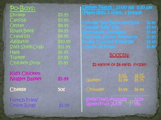 Basil's Cajun Kitchen - Mendenhall, MS menu_pic