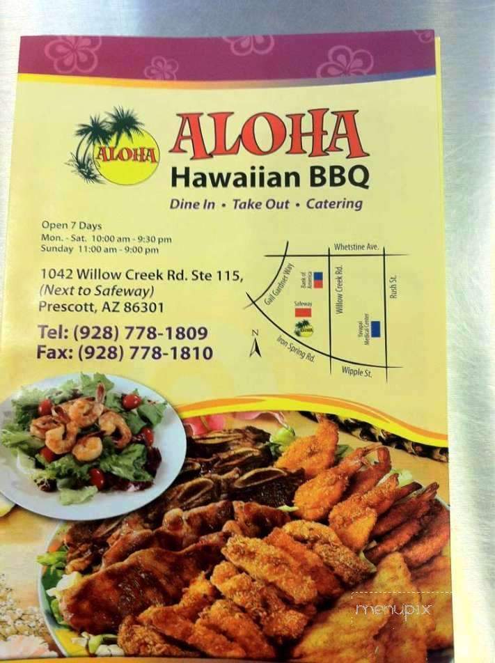 Aloha Hawaiian BBQ - Flagstaff, AZ menu_pic