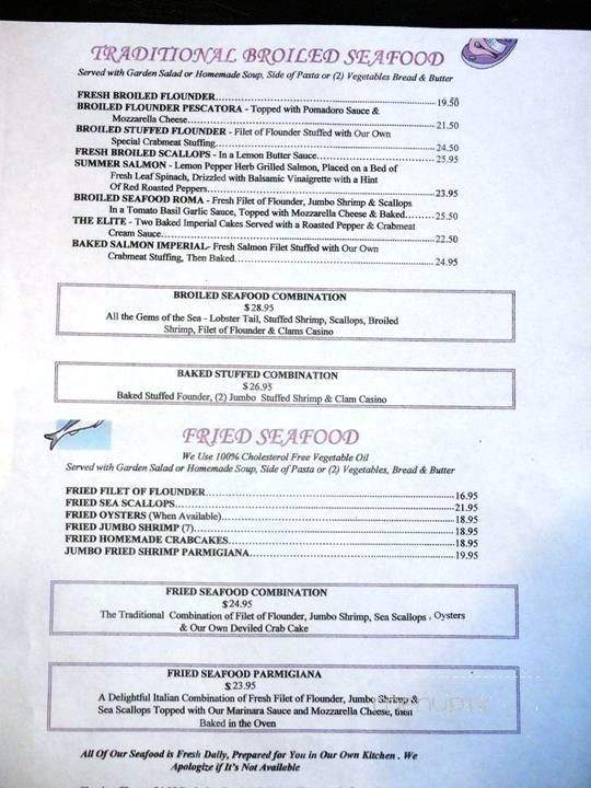 Ninos Family Restaurant - Cape May, NJ menu_pic