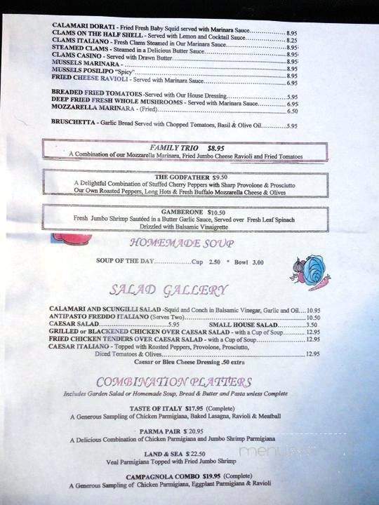 Ninos Family Restaurant - Cape May, NJ menu_pic