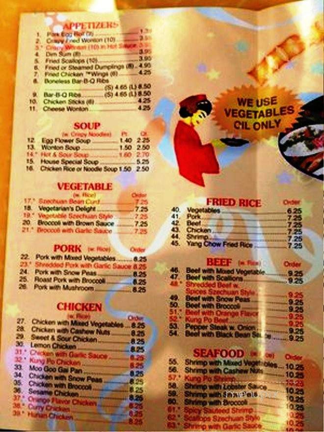 Hibachi Buffet - Belle Vernon, PA menu_pic