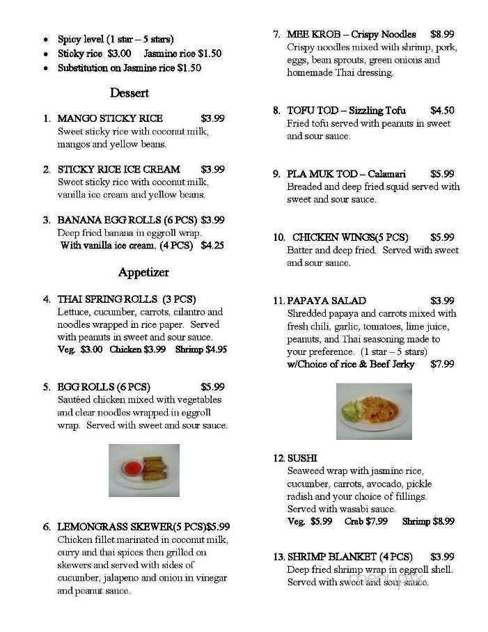 Thai Lao - Garden City, KS menu_pic