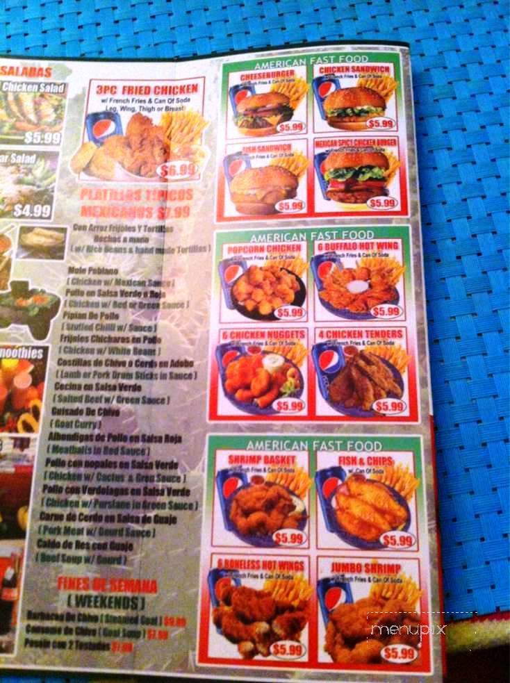 El Mexicano Restaurant Y Panaderia Mexican - Brooklyn, NY menu_pic