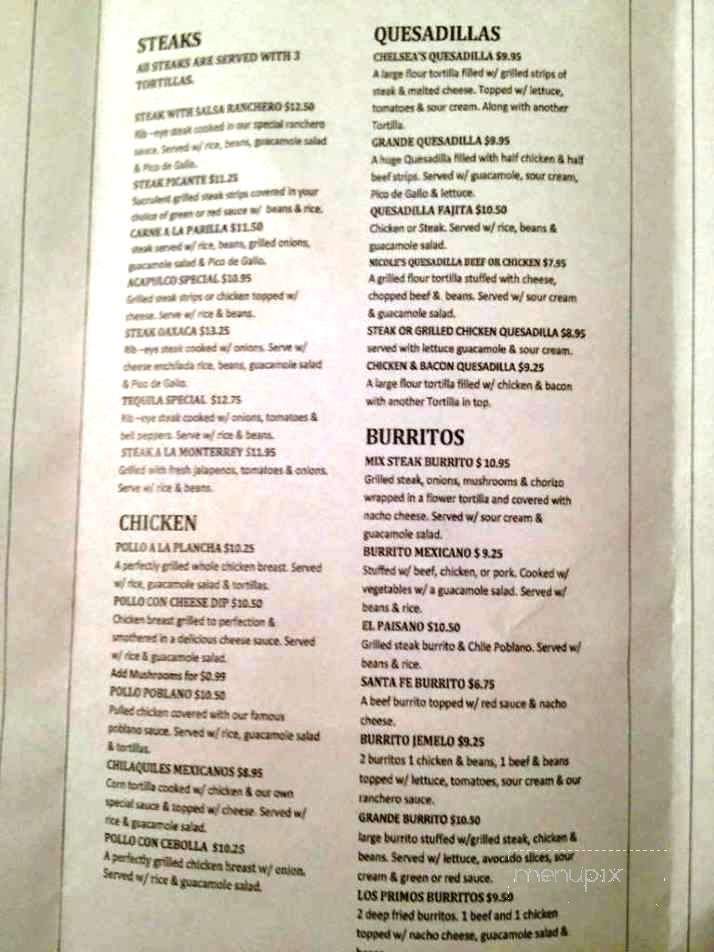 Tequilas - Tampa, FL menu_pic