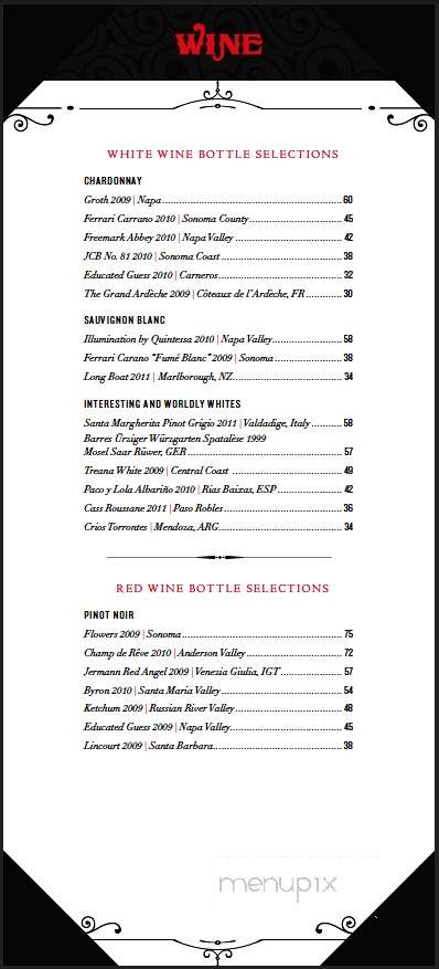 The Mark - Bakersfield, CA menu_pic