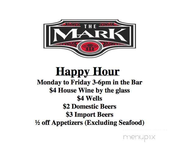 The Mark - Bakersfield, CA menu_pic