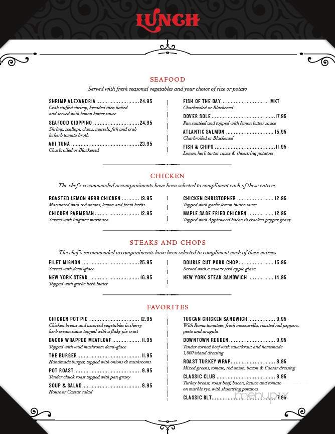 The Mark - Bakersfield, CA menu_pic