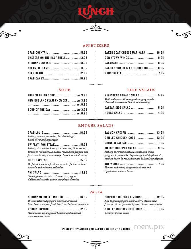 The Mark - Bakersfield, CA menu_pic