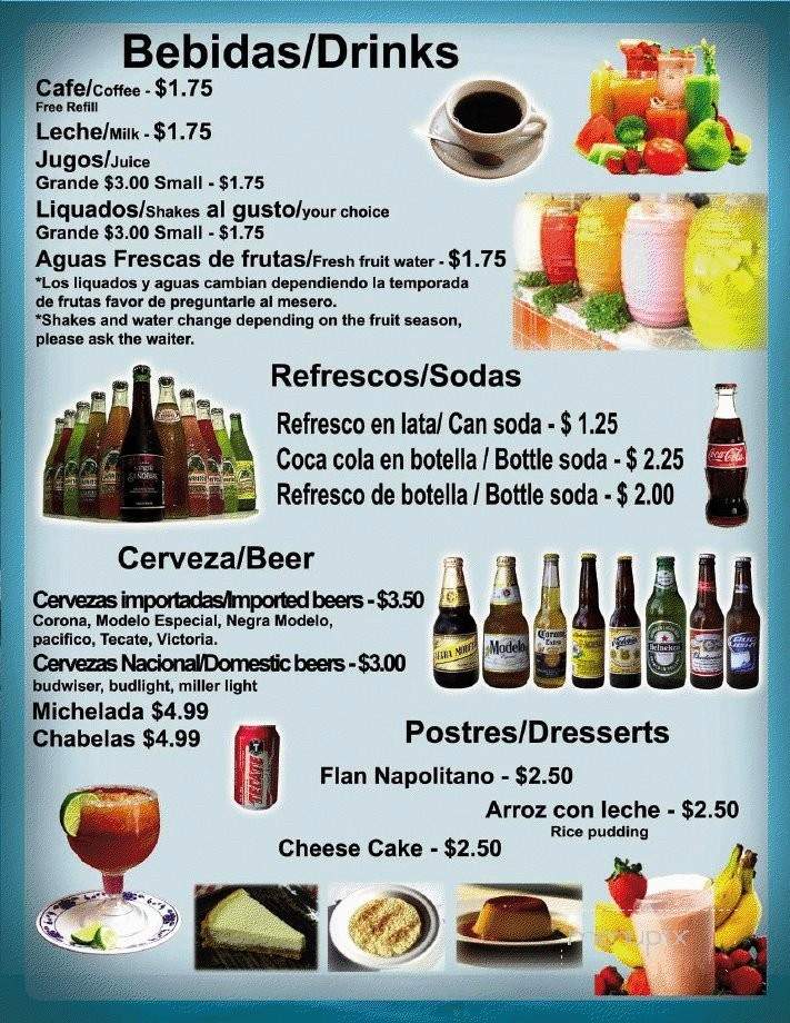 La Enramada Restaurant - San Jose, CA menu_pic