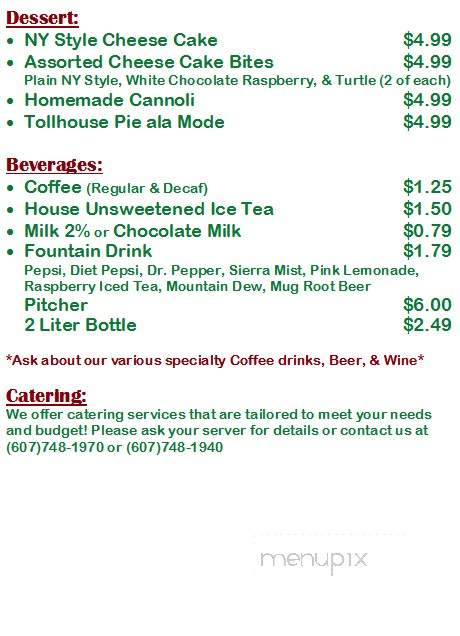 Geo'z Cuisine - Endicott, NY menu_pic