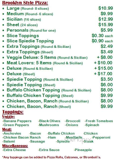 Geo'z Cuisine - Endicott, NY menu_pic