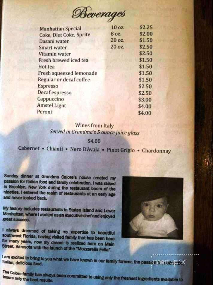 Mozzarella Fella - Sarasota, FL menu_pic
