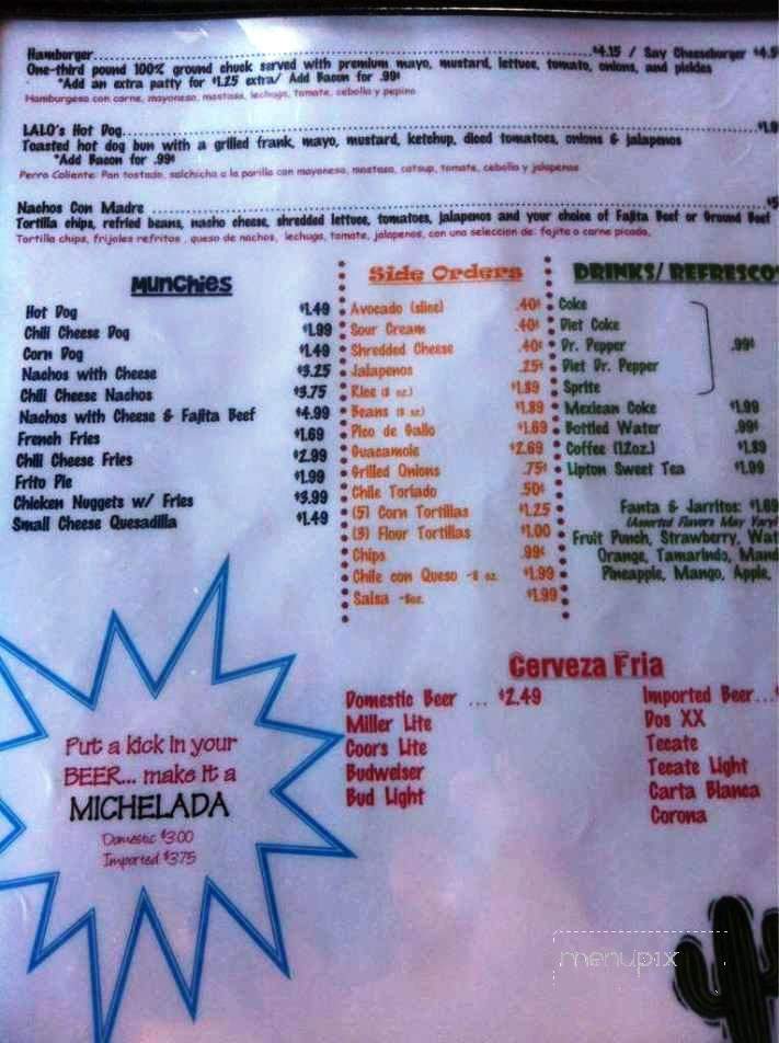 El Taco Madres - Tomball, TX menu_pic