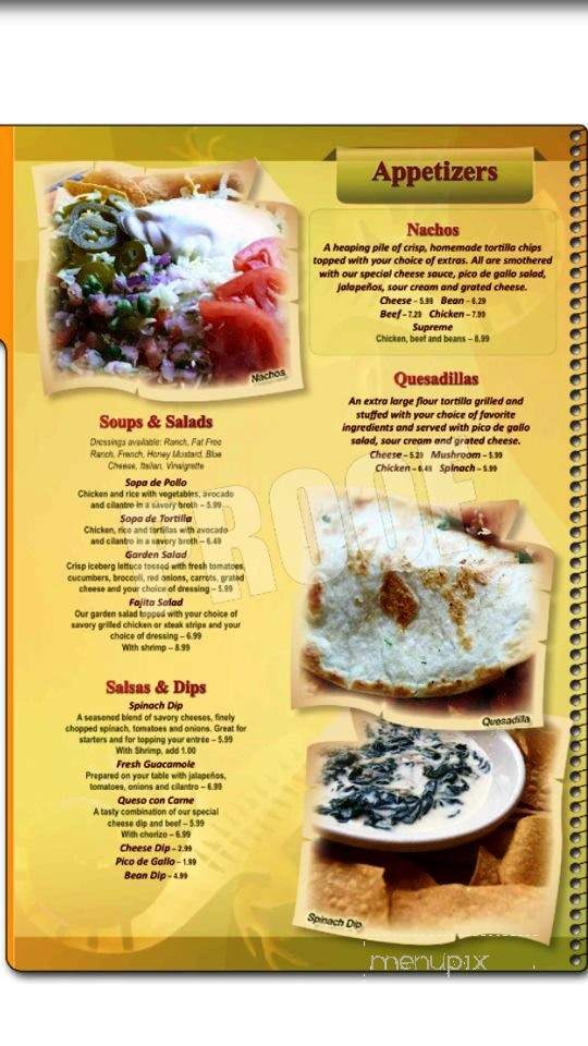 Cinco de Mayo - Hagerstown, MD menu_pic
