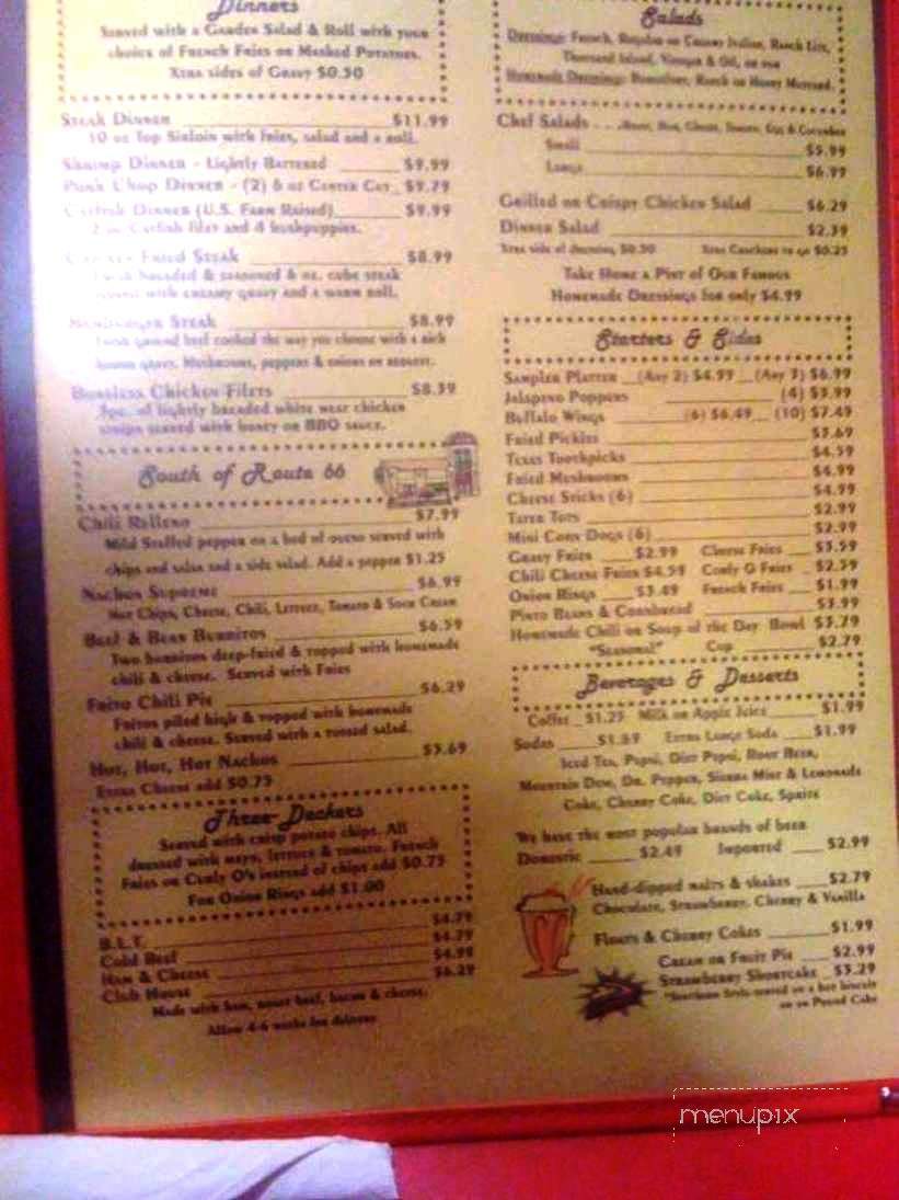 Ed Walker's Drive-In II - Fort Smith, AR menu_pic