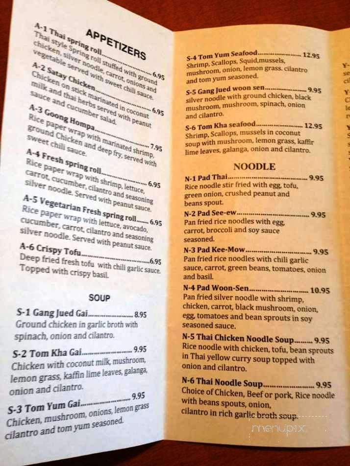 Langley Thai - Hampton, VA menu_pic