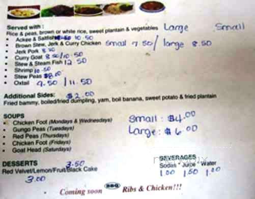 Joy's Caribbean Restaurant - Miami Gardens, FL menu_pic