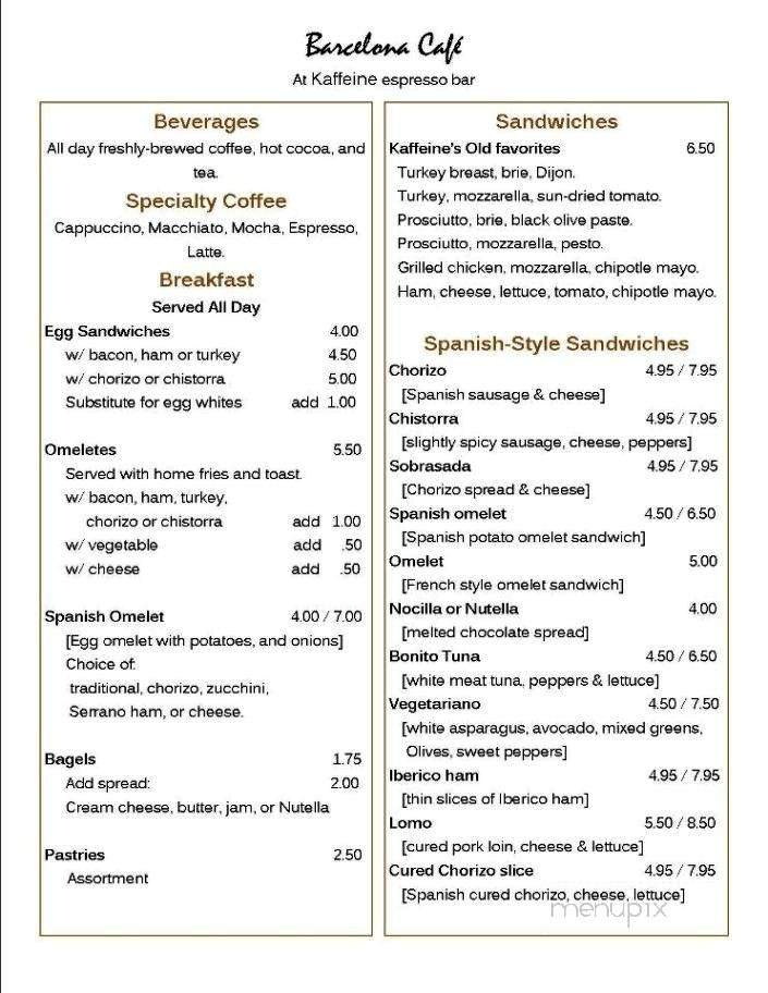Barcelona Cafe & Tapas - New Rochelle, NY menu_pic