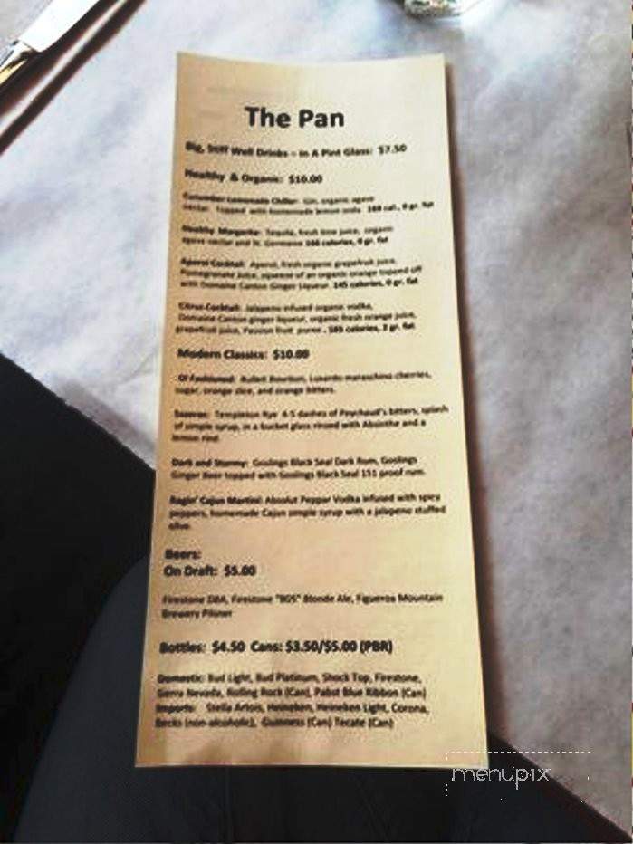The Pan - Santa Barbara, CA menu_pic