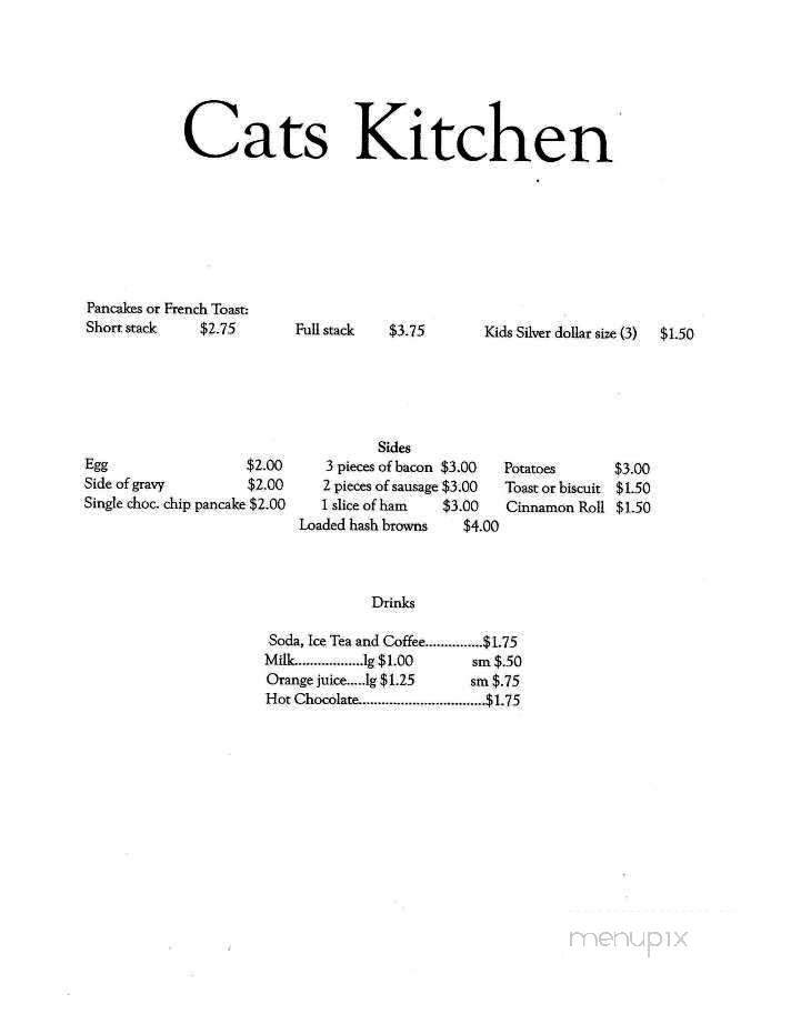 Cat's Kitchen - Columbia, MO menu_pic