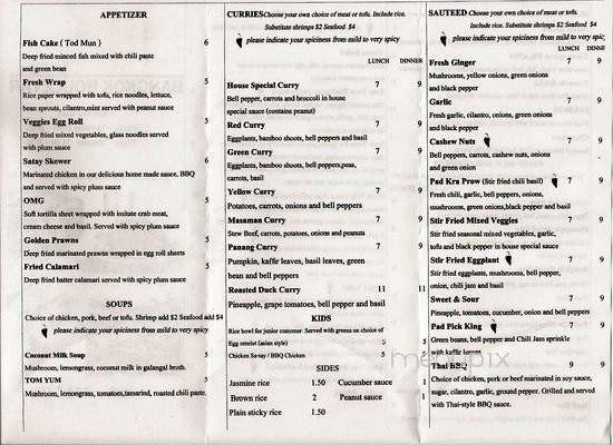 Bangkok Boulevard - San Jose, CA menu_pic