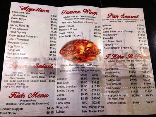Red Crawfish Seafood and Wings - Lawrenceville, GA menu_pic