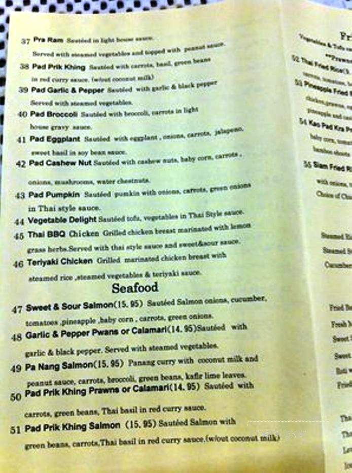 Chalerm Thai Bistro - Lakeport, CA menu_pic