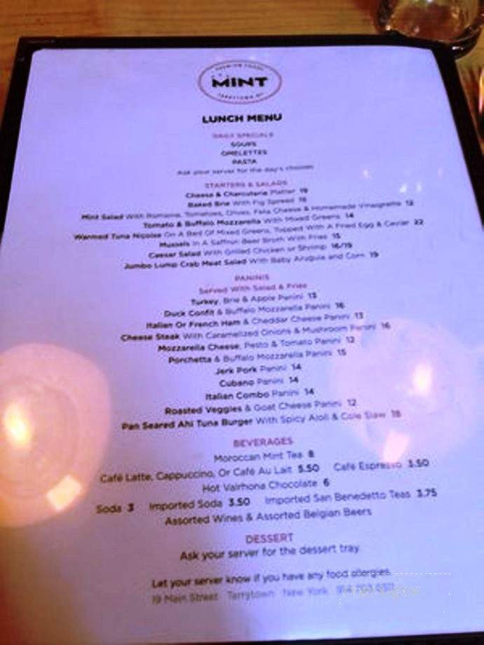 Mint Premium Foods - Tarrytown, NY menu_pic