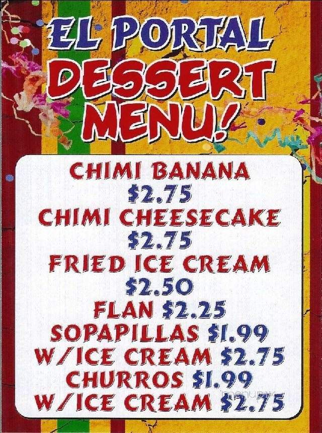 El Portal Mexican Restaurant - Auburn, NE menu_pic