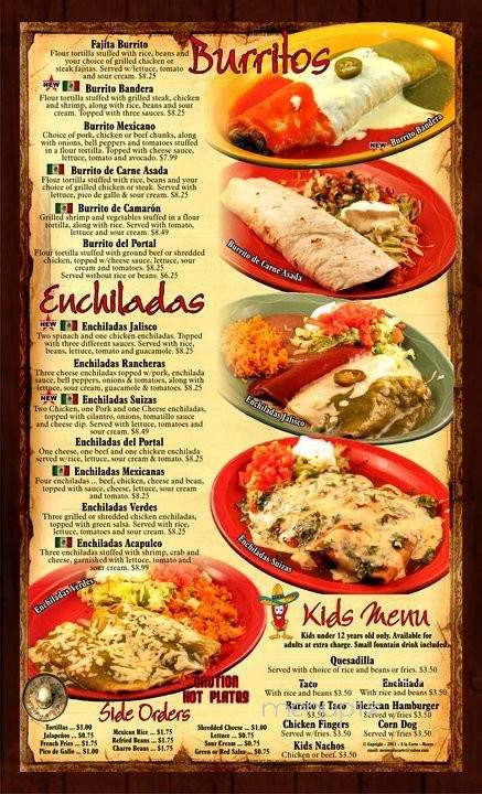El Portal Mexican Restaurant - Auburn, NE menu_pic