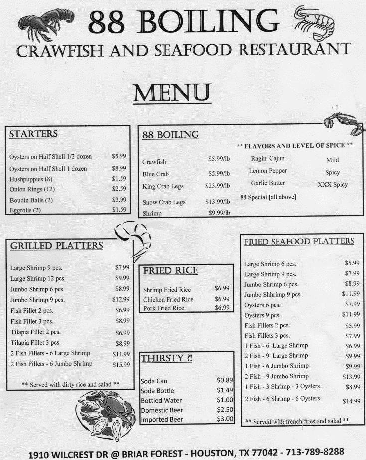 /380169165/88-Boiling-Crawfish-and-Seafood-Menu-Houston-TX - Houston, TX