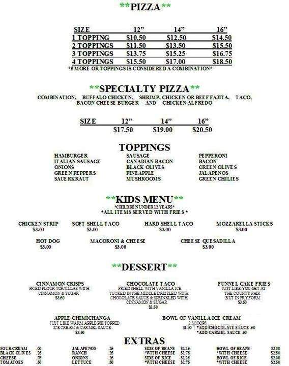 Elie's South of the Border - Sioux City, IA menu_pic