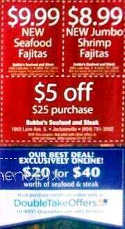 Bubba's Seafood and Steak - Jacksonville, FL menu_pic