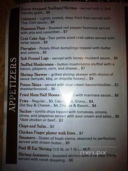 Keely's Alehouse & Grille - Kingston, PA menu_pic