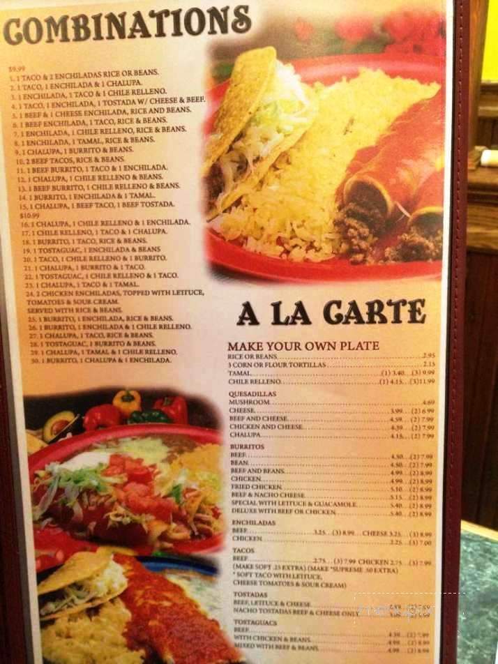 El Loro - Rochester, MN menu_pic