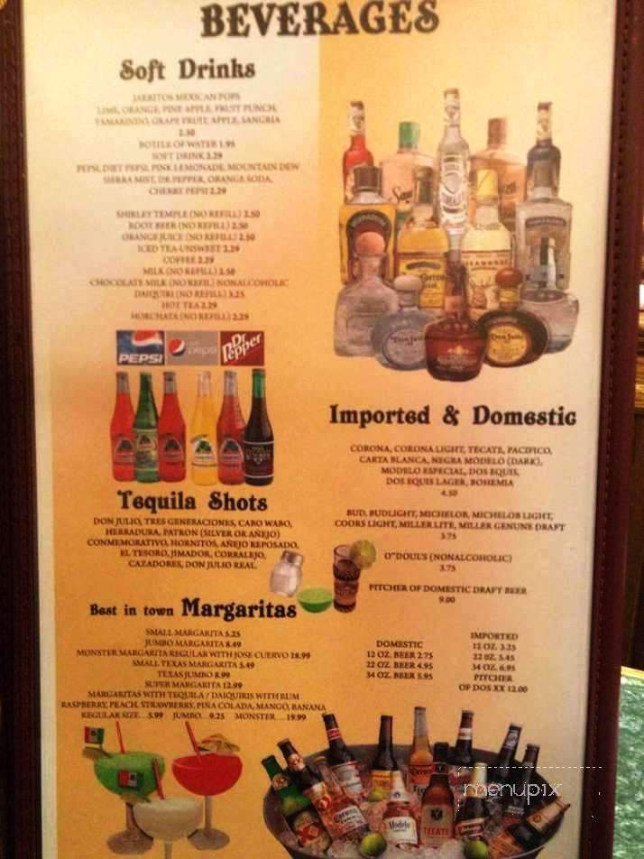 El Loro - Rochester, MN menu_pic