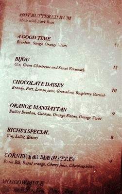 Corner Bar - Seattle, WA menu_pic