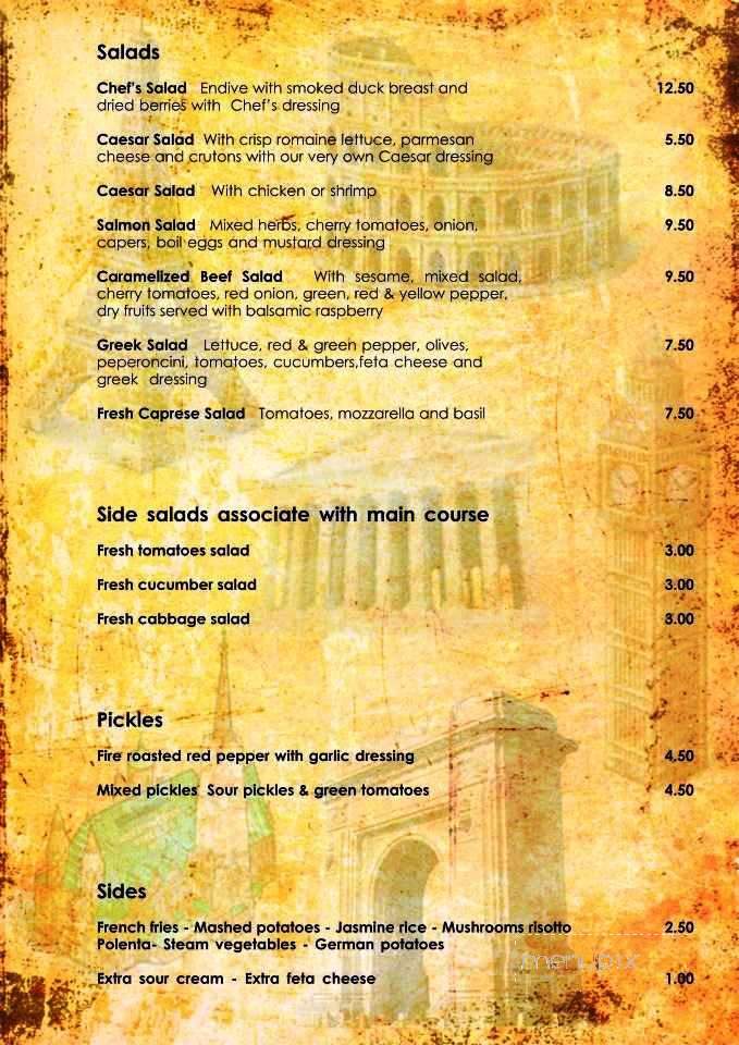Europa Restaurant & Social Club - Hollywood, FL menu_pic