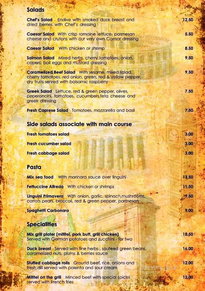 Europa Restaurant & Social Club - Hollywood, FL menu_pic
