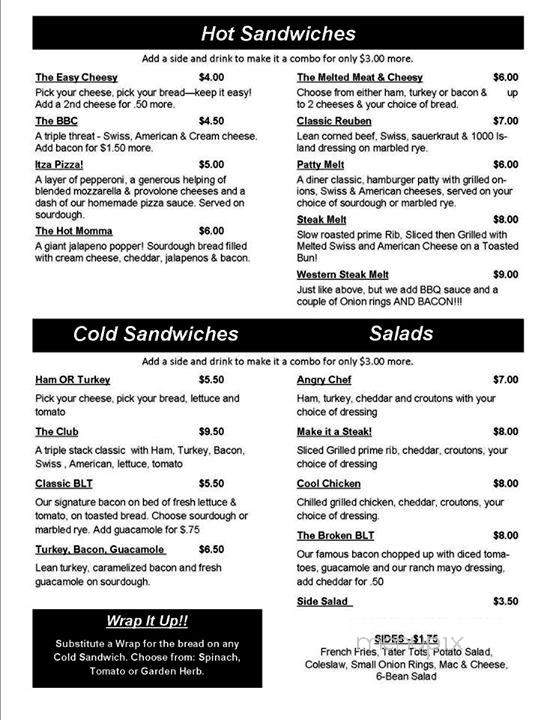 Brick House Grill - Lindsborg, KS menu_pic