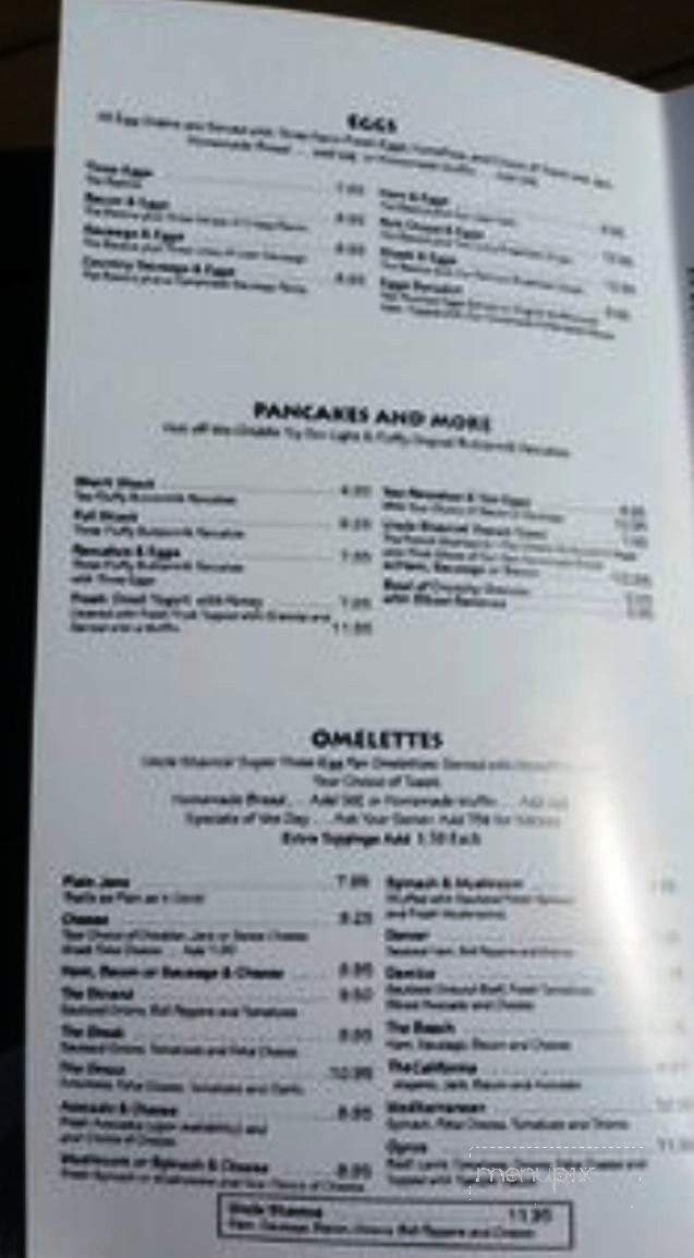 Uncle Stavros Cafe - Hermosa Beach, CA menu_pic