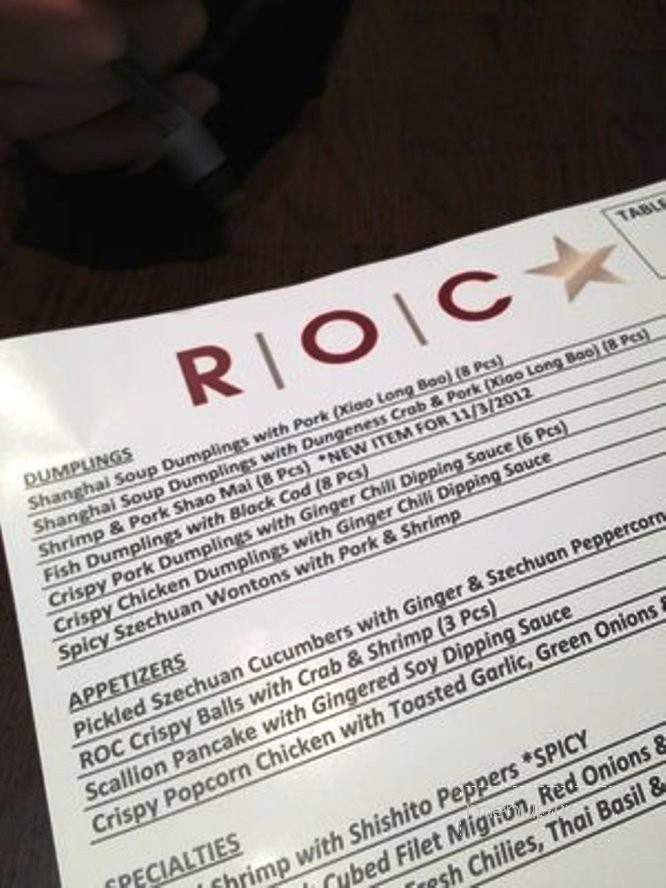 ROC Kitchen - Los Angeles, CA menu_pic