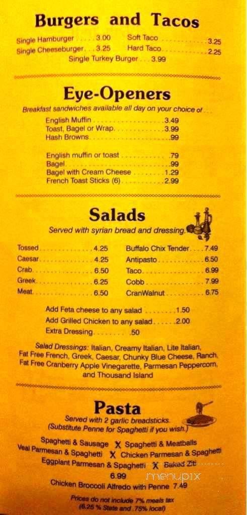 Village Market Deli - Middleboro, MA menu_pic